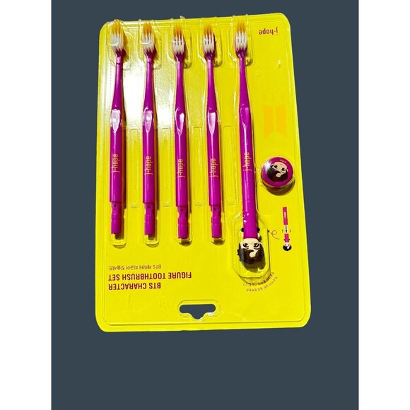 BTS Character Figure Toothbrush Set - J-Hope - Picture 5 of 8